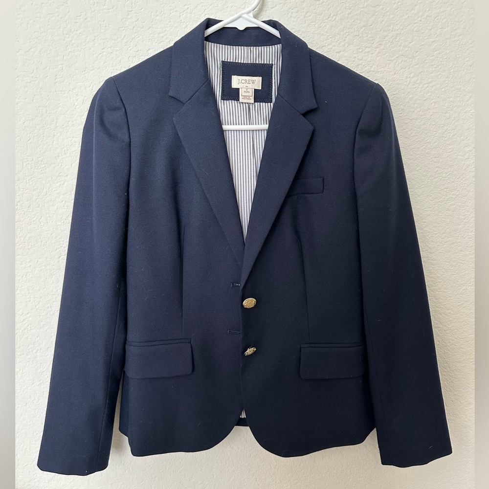 J Crew Women’s Blazer (Navy) Petite 2
